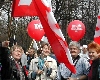 Demo gegen Sozialabbau; Foto: Marina Kastschajewa
