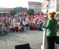 Wahlkampf-Kundgebung der LINKEN in Berlin-Köpenick; Foto: Axel Hildebrandt