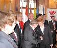 Mit Vaclav Havel auf der Konferenz der Parlaments-Präsidenten osteuropäischer EU-Staaten in Prag; Foto: Helmut Schröder