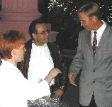 mit Thomas Falkner und Dietmar Bartsch; Foto: Mathias Klätte