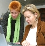 Petra Pau und Gesine Lötzsch; Foto: Carlos Katins