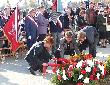 Gedenken in Sachsenhausen; Foto: Axel Hildebrandt