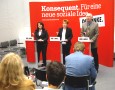 Pressekonferenz vor dem Integrationsgipfel; Foto: Axel Hildebrandt