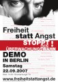 22.9.2007: Demo gegen Vorratsdatenspeicherung