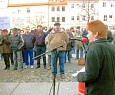 traditionelle Montags-Demo in Weißenfels; Foto: Axel Hildebrandt