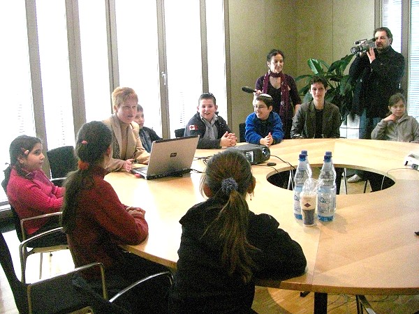 Jüdische Schüler zu Besuch; Foto: Axel Hildebrandt