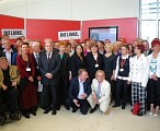 LINKE-VertreterInnen für die Bundespräsidenten-Wahl; Foto: Axel Hildebrandt