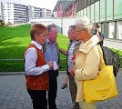 Gespräche mit Peter Sodann und Petra Pau; Foto: Axel Hildebrandt