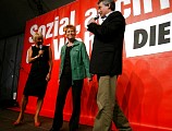 Wahlparty in der Kulturbrauerei Berlin; Foto: Elke Brosow