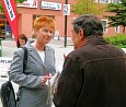 Wahlkampf in Marzahn; Foto: Christian Ronneburg