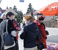 Standaktion in Marzahn-Hellersdorf; Foto: Amina Runge