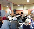 Wahlkampf-Klausur in Marzahn-Hellersdorf; Foto: Axel Hildebrandt