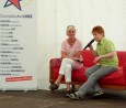 Politische Gesprächsrunden bei der LINKEN am Werbellinsee; Foto: Elke Brosow