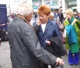 Gedenken an Kindertransporte mit Frank Meisler; Foto: Axel Hildebrandt