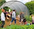 Kinder aus der Schule am Rosenhain auf der IGA; Foto: Amina Runge