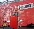 Linke Wahlkundgebung der 'West'-Bezirke auf dem Breitscheid-Platz; Foto: Axel Hildebrandt