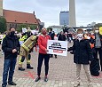 Solidaritätskundgebung für Pflege- und Krankenhauskräfte; Foto: Belinda Müller