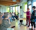 Lesung in Marzahn - Veranstaltung der Wohnungsgenossenschaft; Foto: Renate Zimmermann